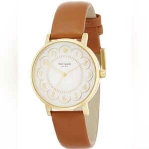 Kate Spade New York Metro Scallop Leather Watch